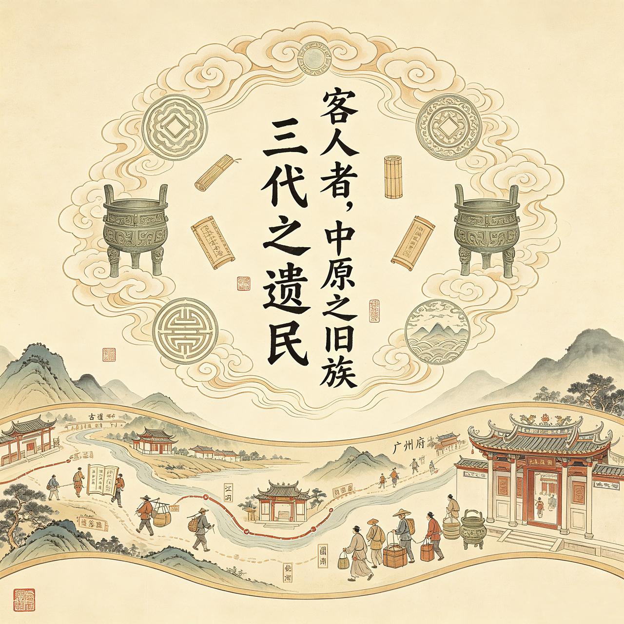 客家人，原是北方衣冠旧族而来，为忠义之后。
历代客家先民，原是古代中原地区的“衣