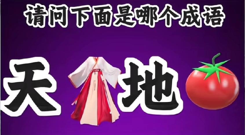 一张图暴露你的语文水平，“天+衣+地+柿”到底是什么成语？