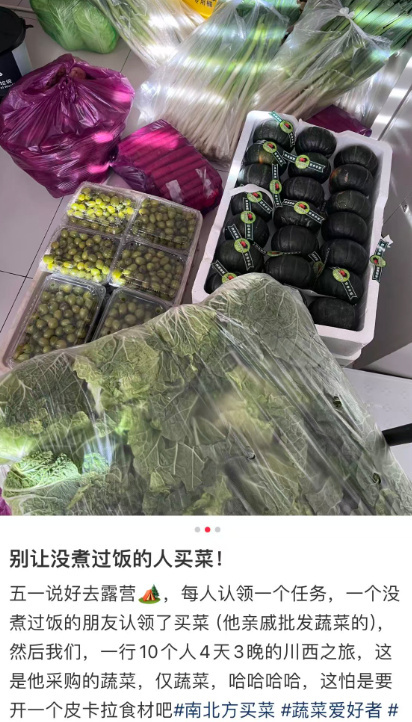 别让没煮过饭的人买菜这是十个人4天12顿饭啊，这点量一点都不多