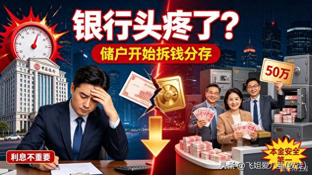 银行束手无策！储户集体拆钱分存，宁可少赚利息保本金