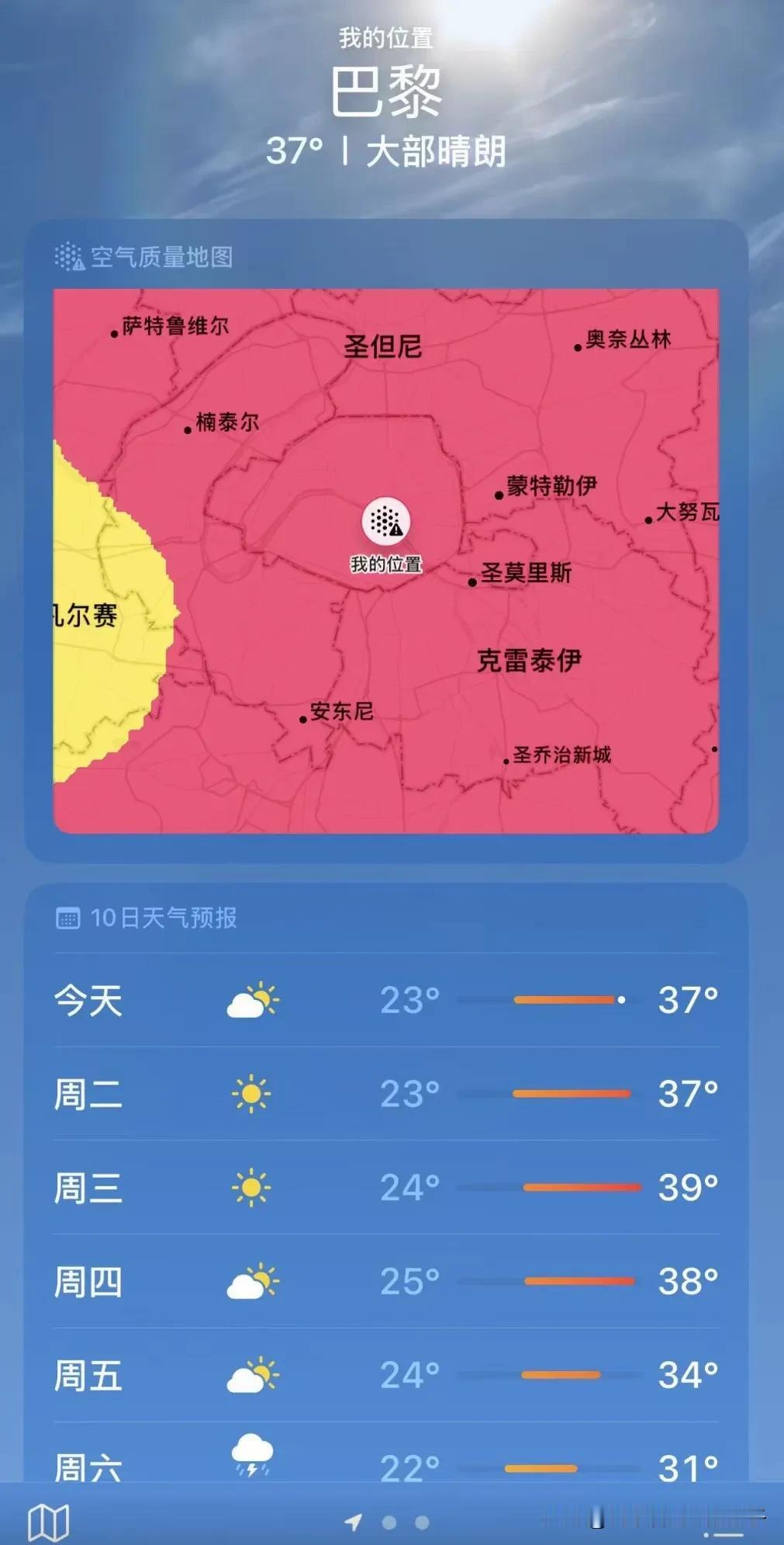 欧洲45°晒哝人了，空调？真装不起那玩意！

30°，33°，34°，好热啊！我