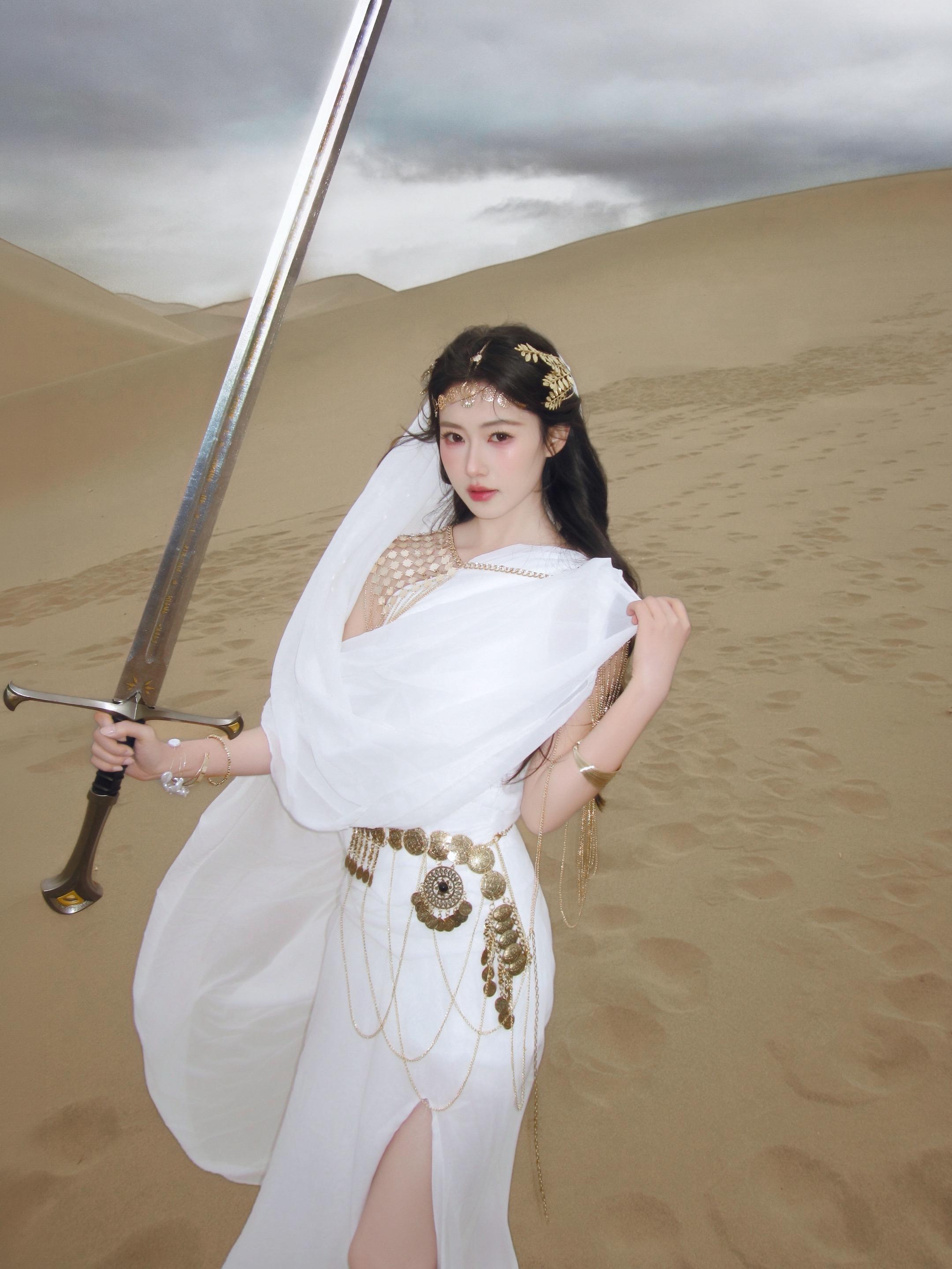 敦煌美神，沙漠写真🏜️。
