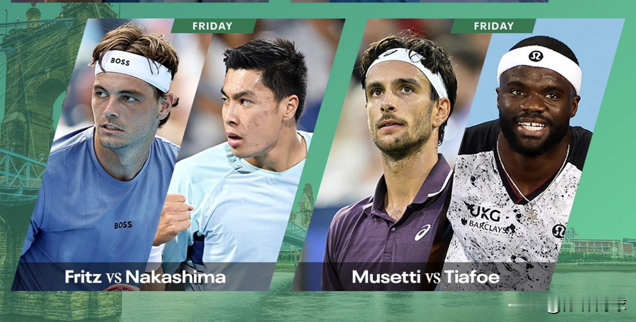 ATP/WTA1000辛辛那提1/4决赛第二日
01:00,🇨🇿贝莱克vs凯