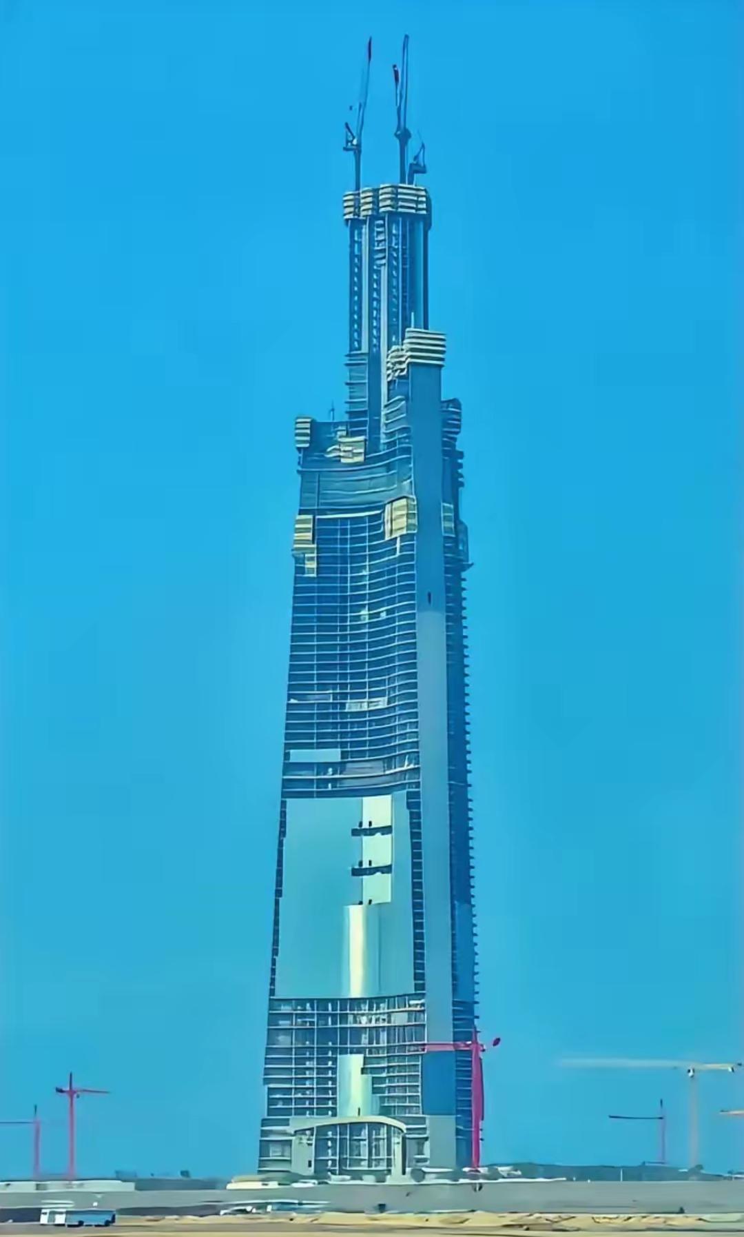 828米的迪拜塔将很快就要把“世界第一高楼”的宝座让位了！取代它的就是在建的未来