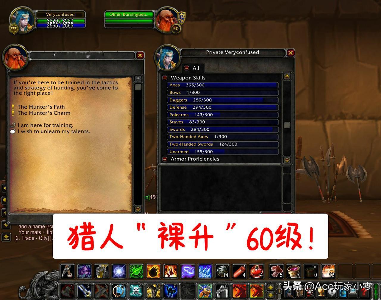 #魔兽世界经典怀旧服# 不带弓枪不带BB，国外“假猎人”花10天顺利满级！
国外