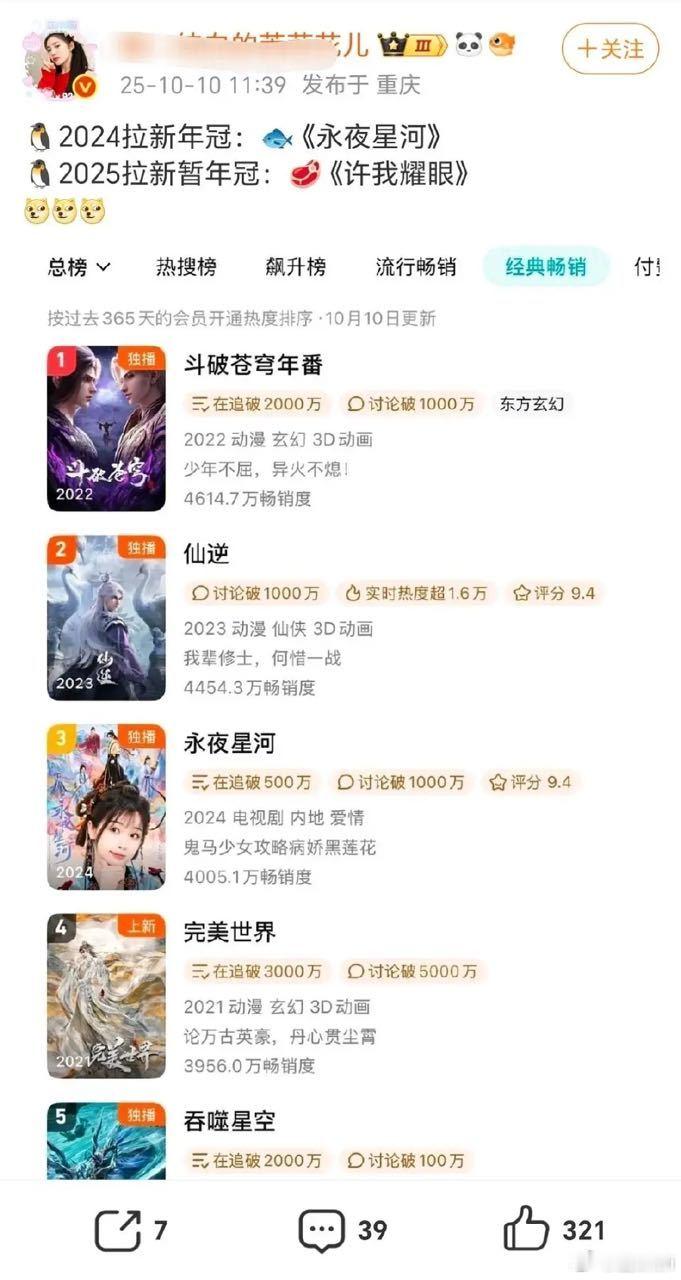 24年拉新年冠不是庆余年2吗？怎么被永夜星河偷走了？ ​​​