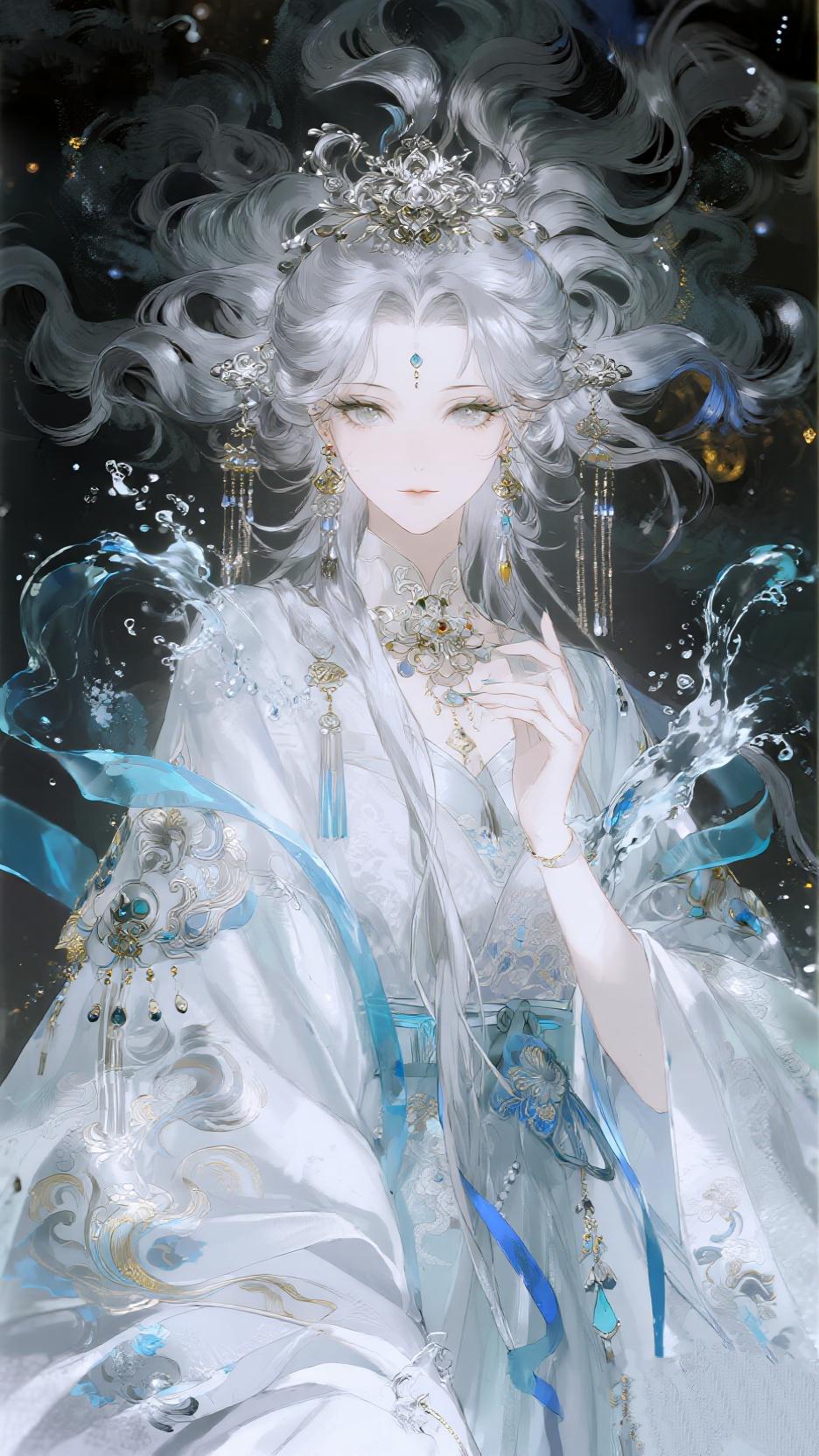 美，纯净的美，不含亵渎的美美女人像群 壁纸 插画
