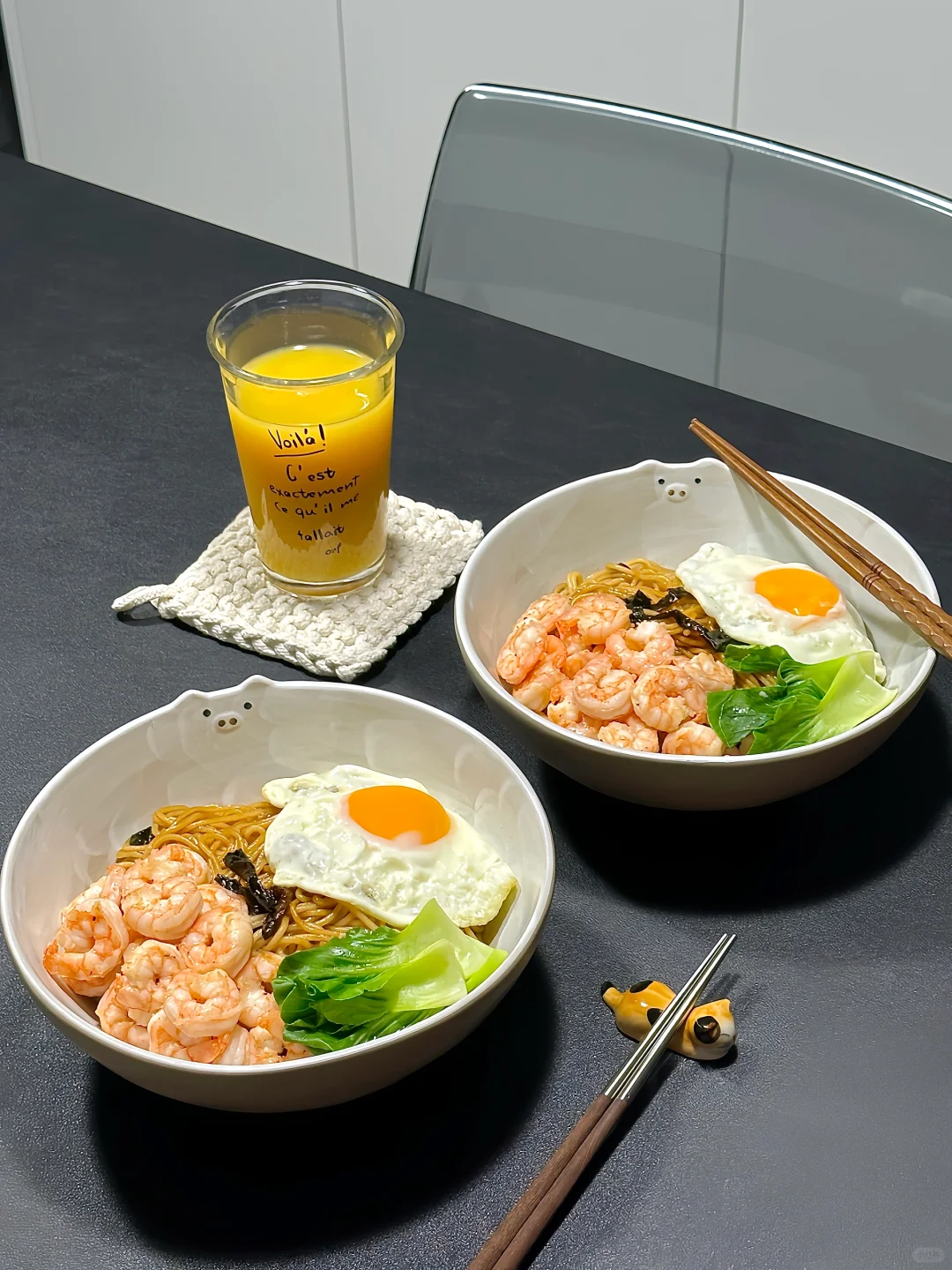 二人食｜香喷喷的 虾仁葱油拌面🍜