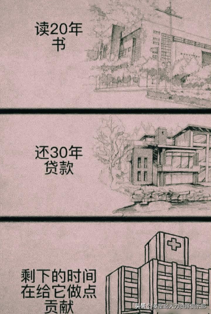 读20年书卷成“知识穷人”，还30年贷压成“房贷奴隶”，剩下的时间…给医院“做慈