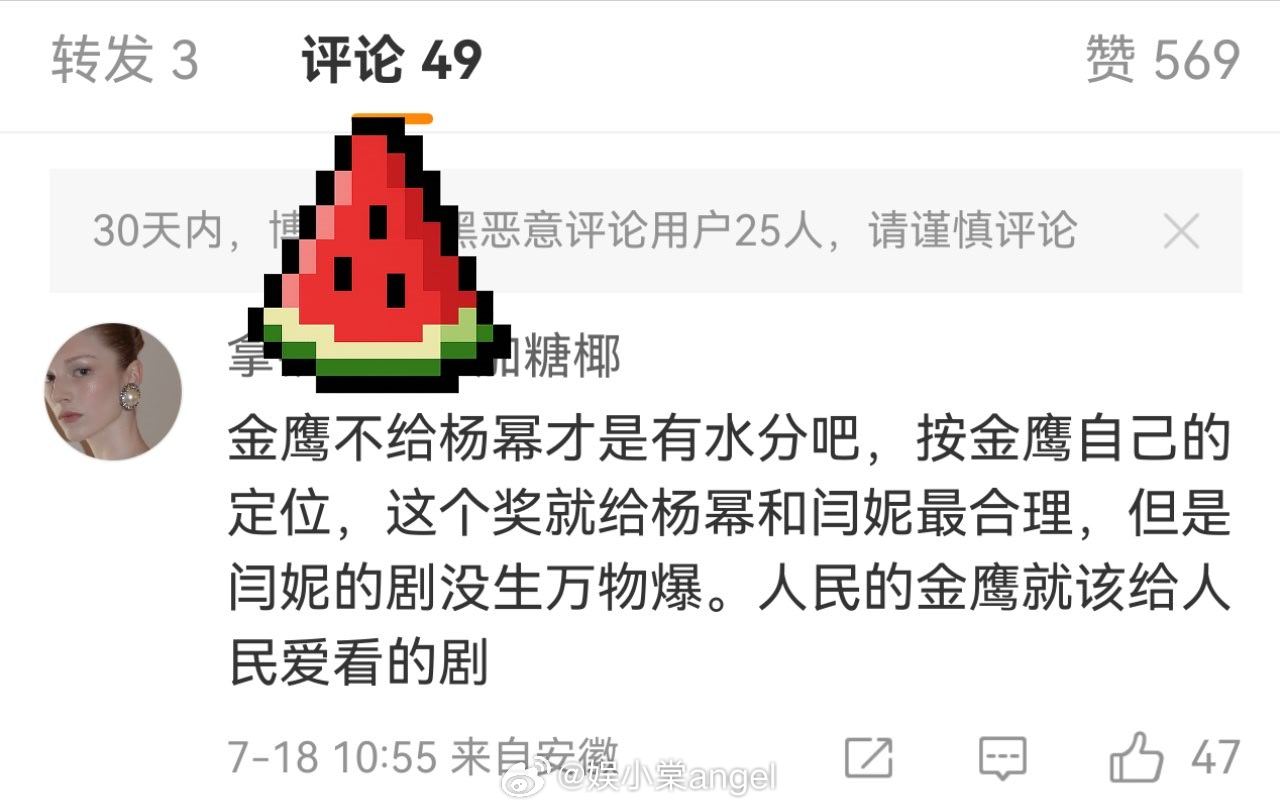 有网友说金鹰奖不给杨幂才有水分你认为吗今年竞争热门选手有:孙俪吴越闫妮赵丽颖任素