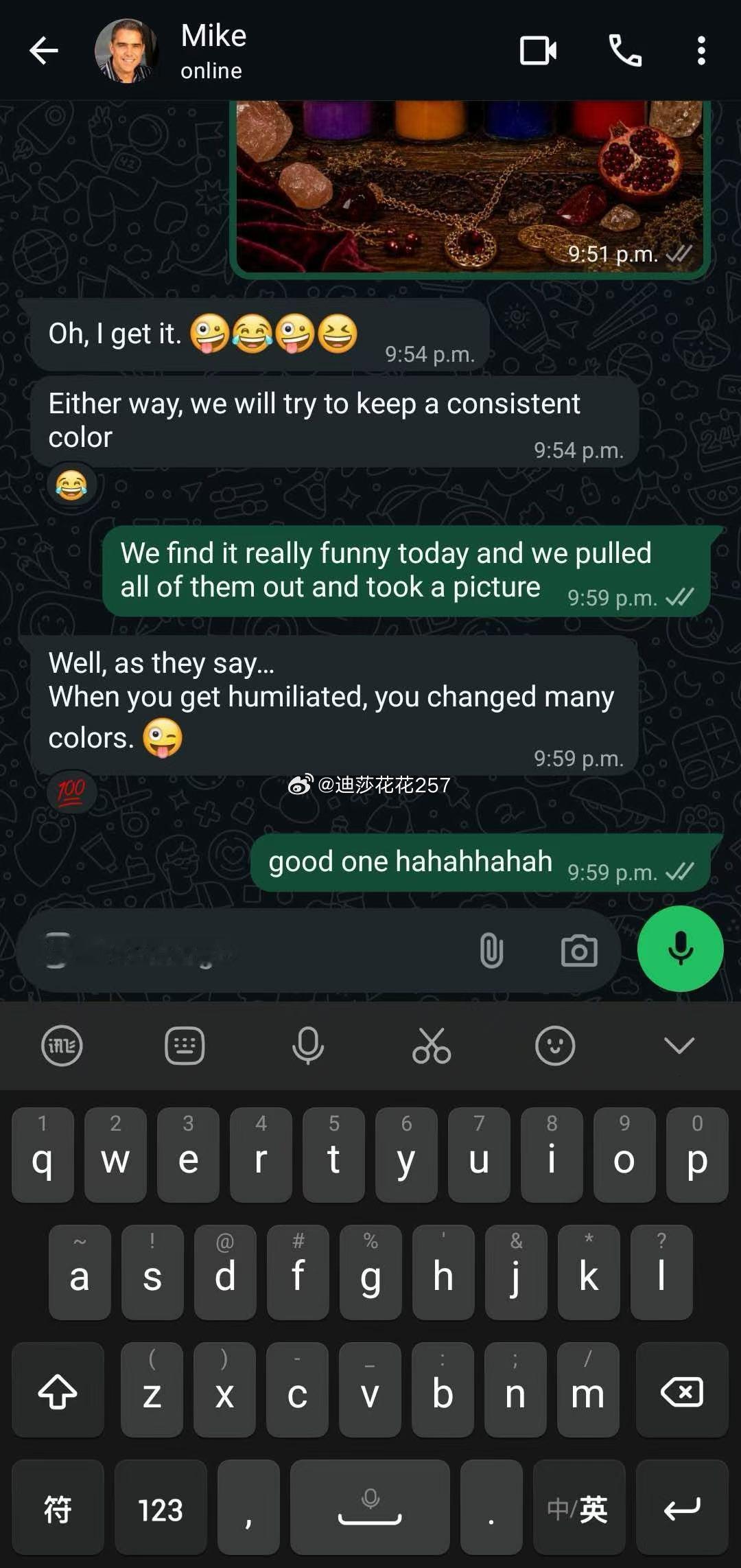 这次的pua蜡烛麦叔给我们做了五颜六色版本hahaha而且还得到了官方吐槽：当你
