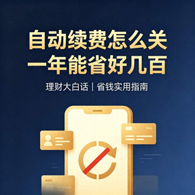 关掉这几个自动续费，一年能省好几百