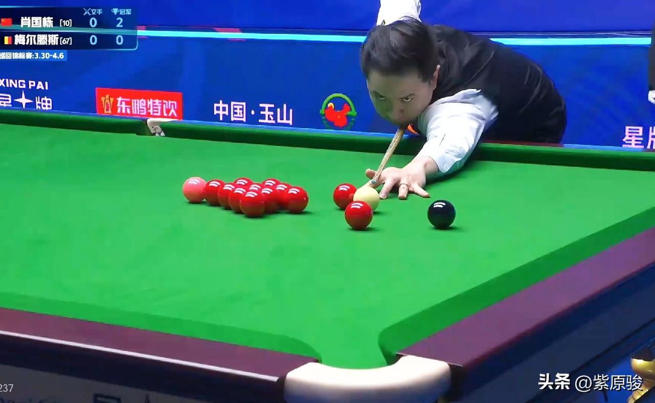 世界公开赛上午时段战报，肖国栋5-3胜梅尔滕斯，继续冲击巡回锦标赛席位，雷佩凡1