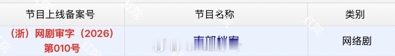 《南部档案》过审下证了，网传610开播