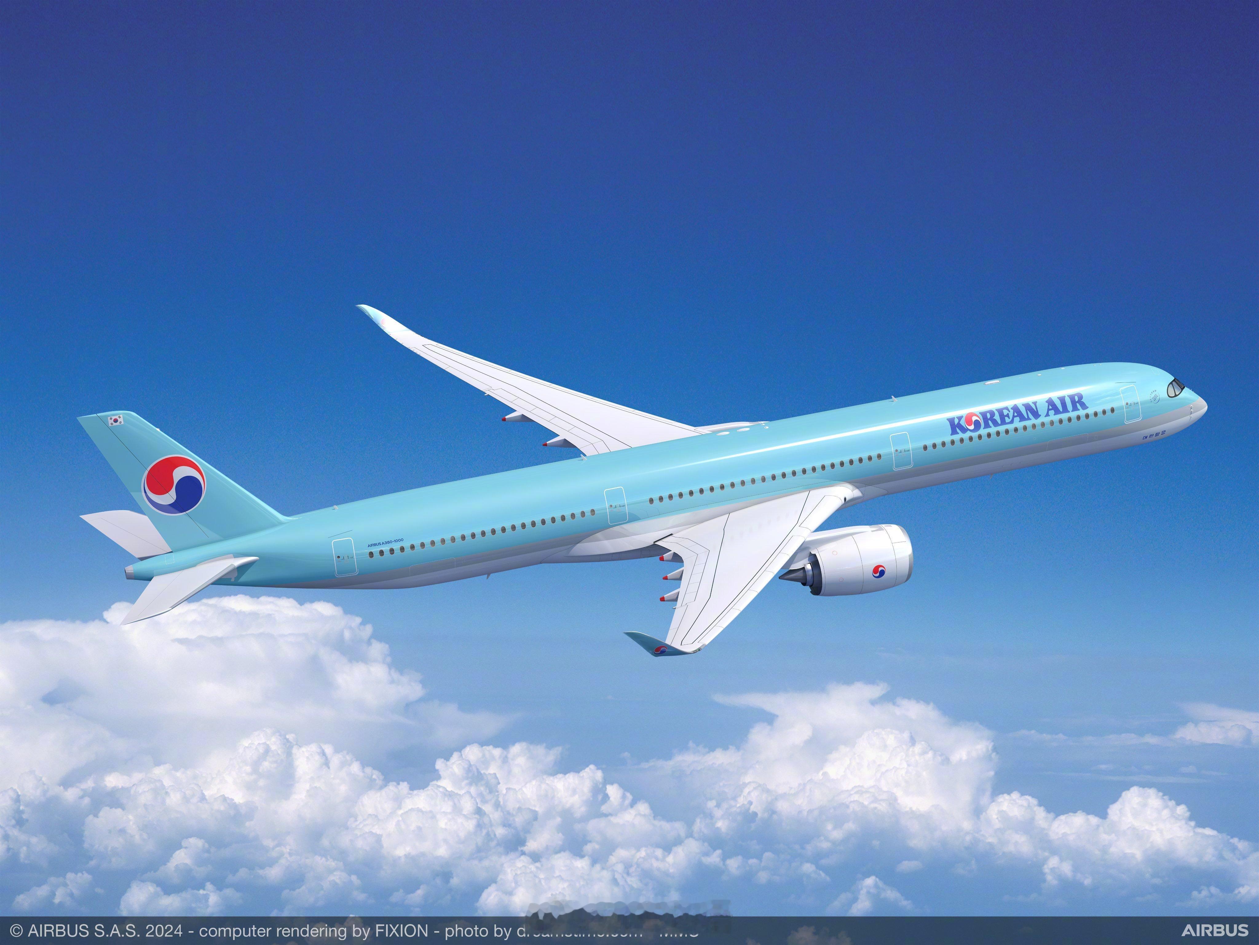 【A350：大韩航空、日本航空长途航线的全新挚爱[抱一抱]】昨天，大韩航空官宣购
