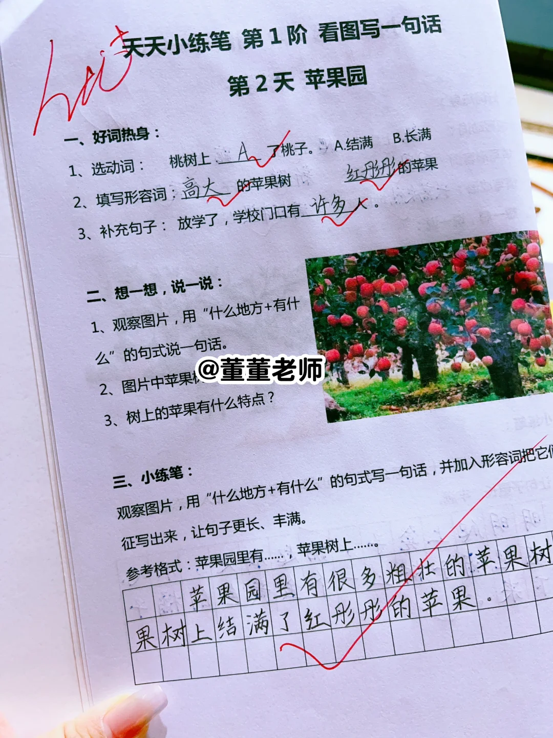 看图写话基础启蒙，一二年级小练笔100篇