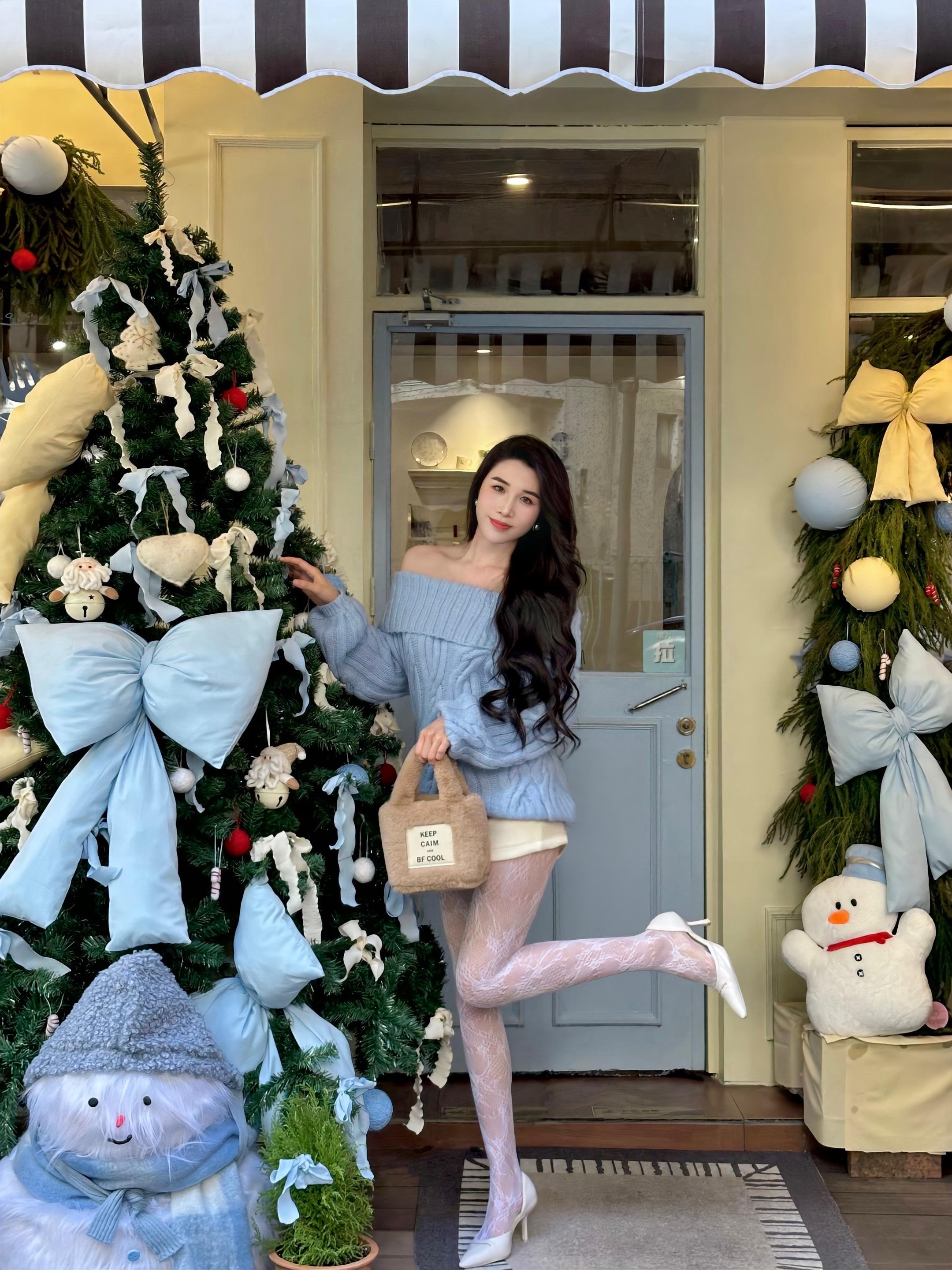 蓝色圣诞🎄🎄🎄。 📷