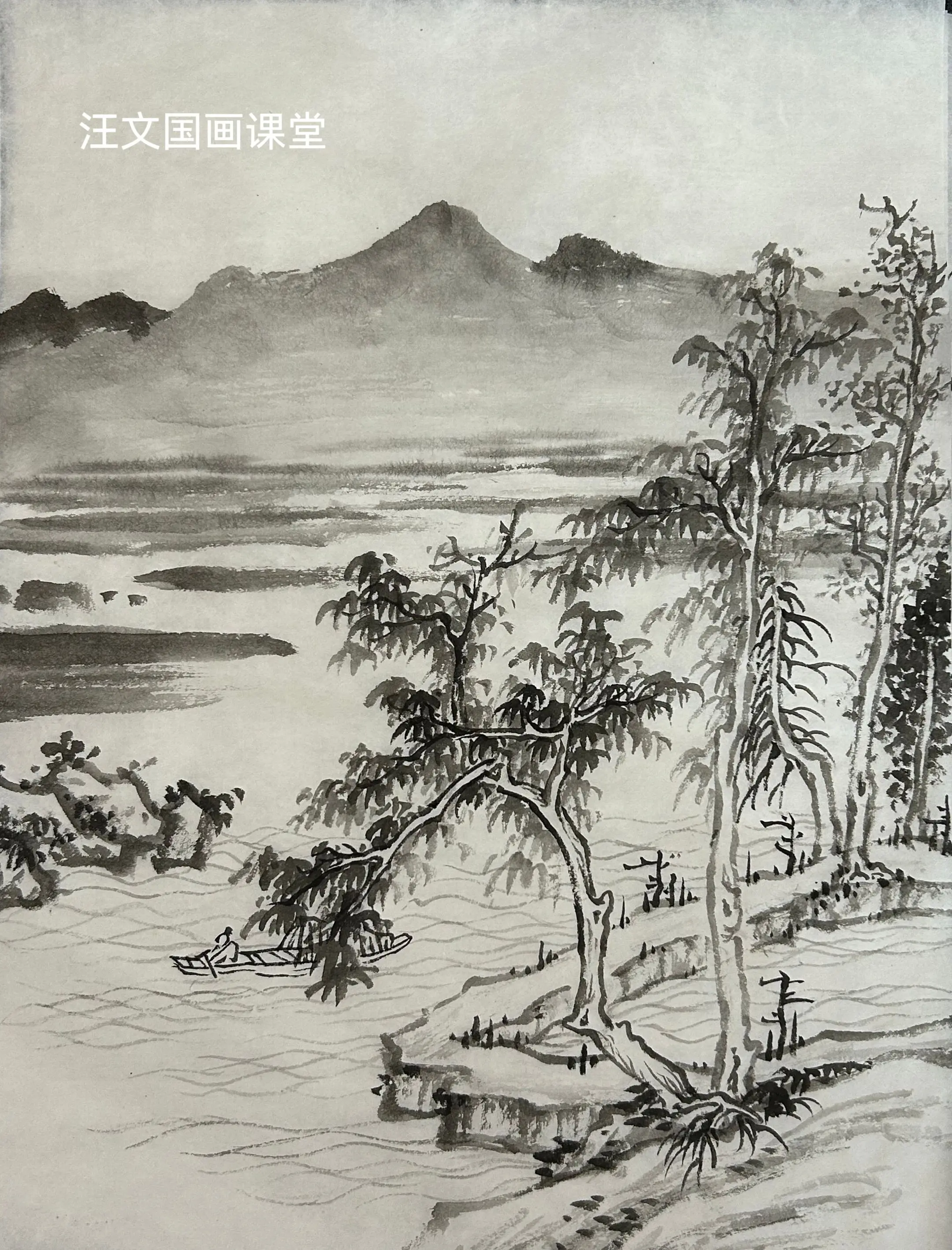 清代山水课之（弘仁）喜欢传统山水的人都是什么年纪的