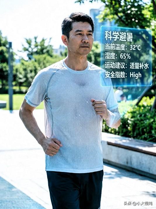 科学择时：避开上午10点至下午4点的高温“蒸烤”时段。最佳运动窗口为清晨6点后或