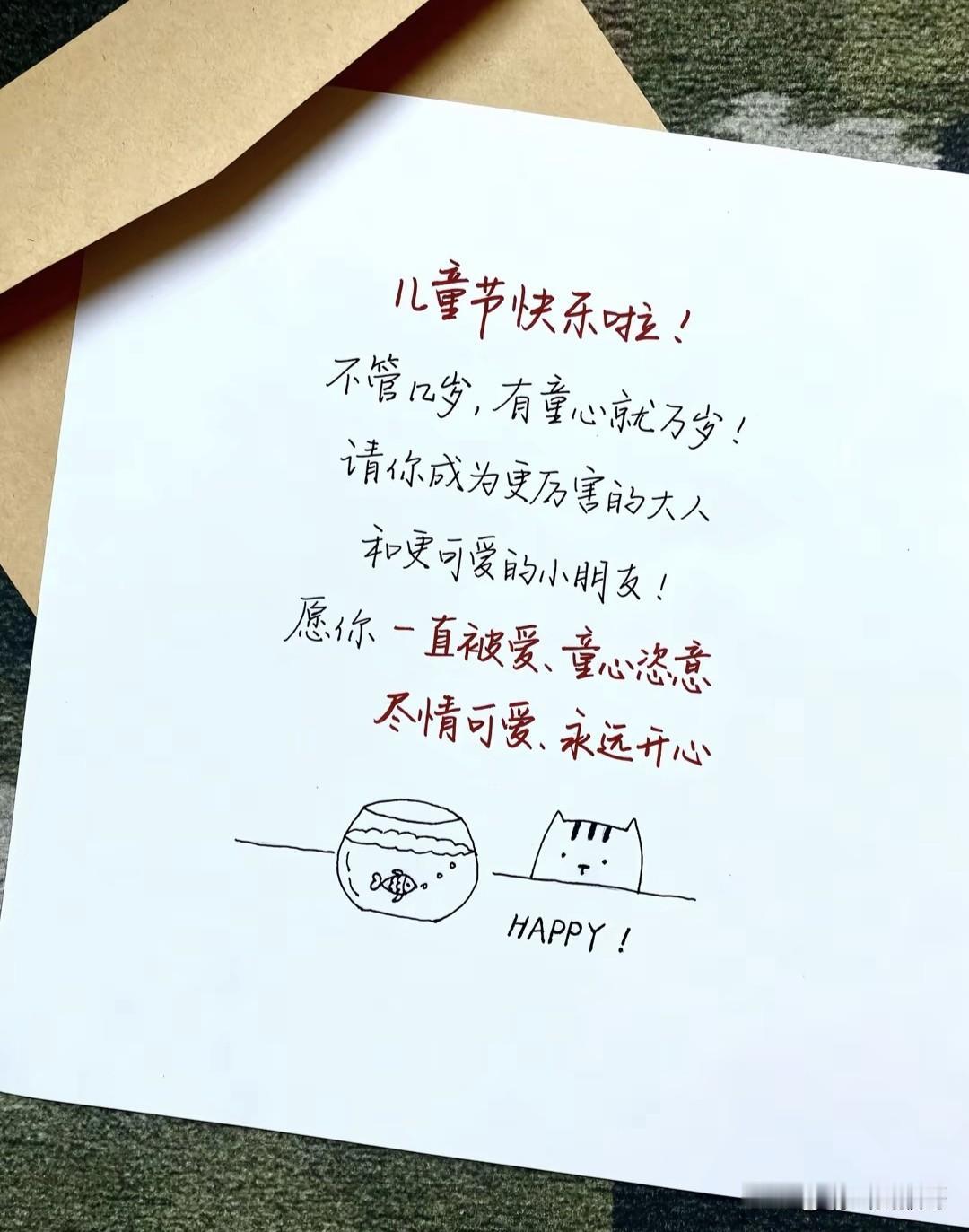 今天是“六一”，愿所有的条友童心未泯，能像孩子一样快乐、开心！