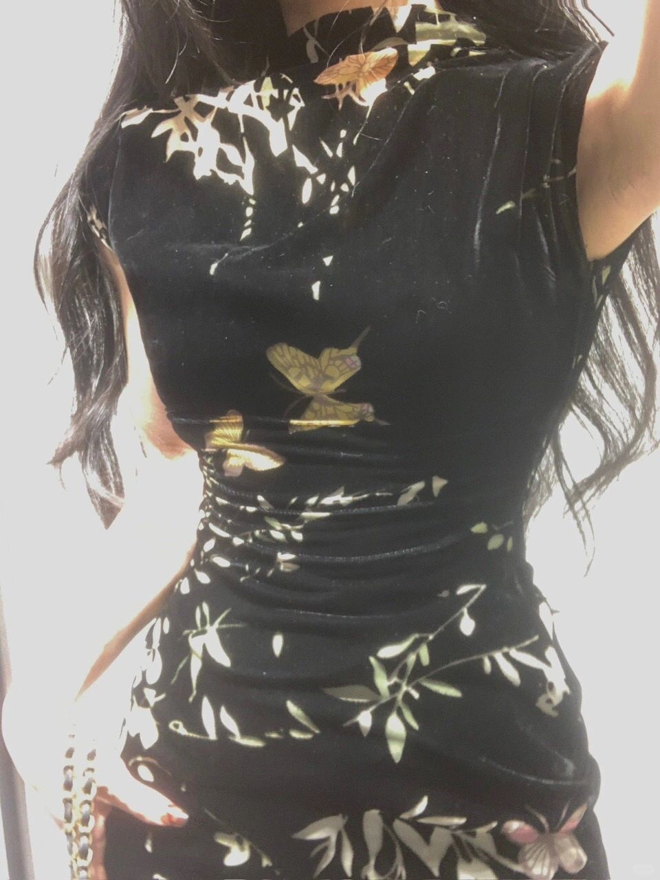 千金老钱风！穿越时光的蝴蝶旗袍裙