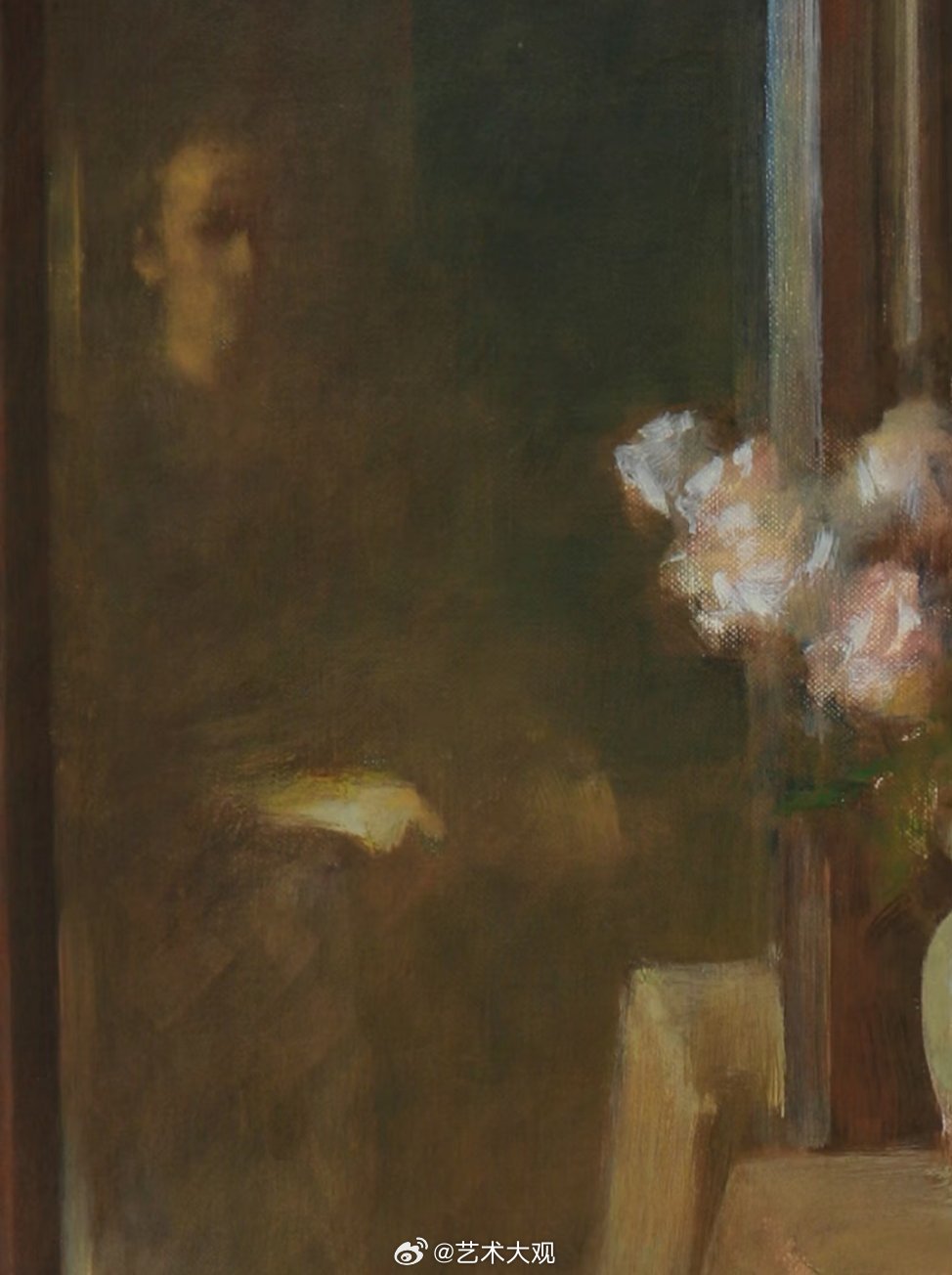 《畫家、妻子與花》譚大衛 油画 2007 