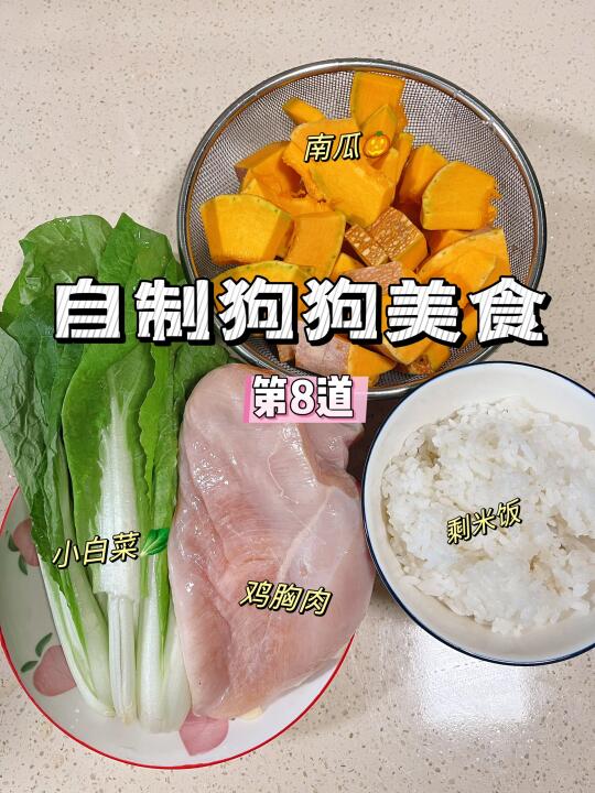 🐶自制狗狗美食｜第8道 南瓜鸡饭