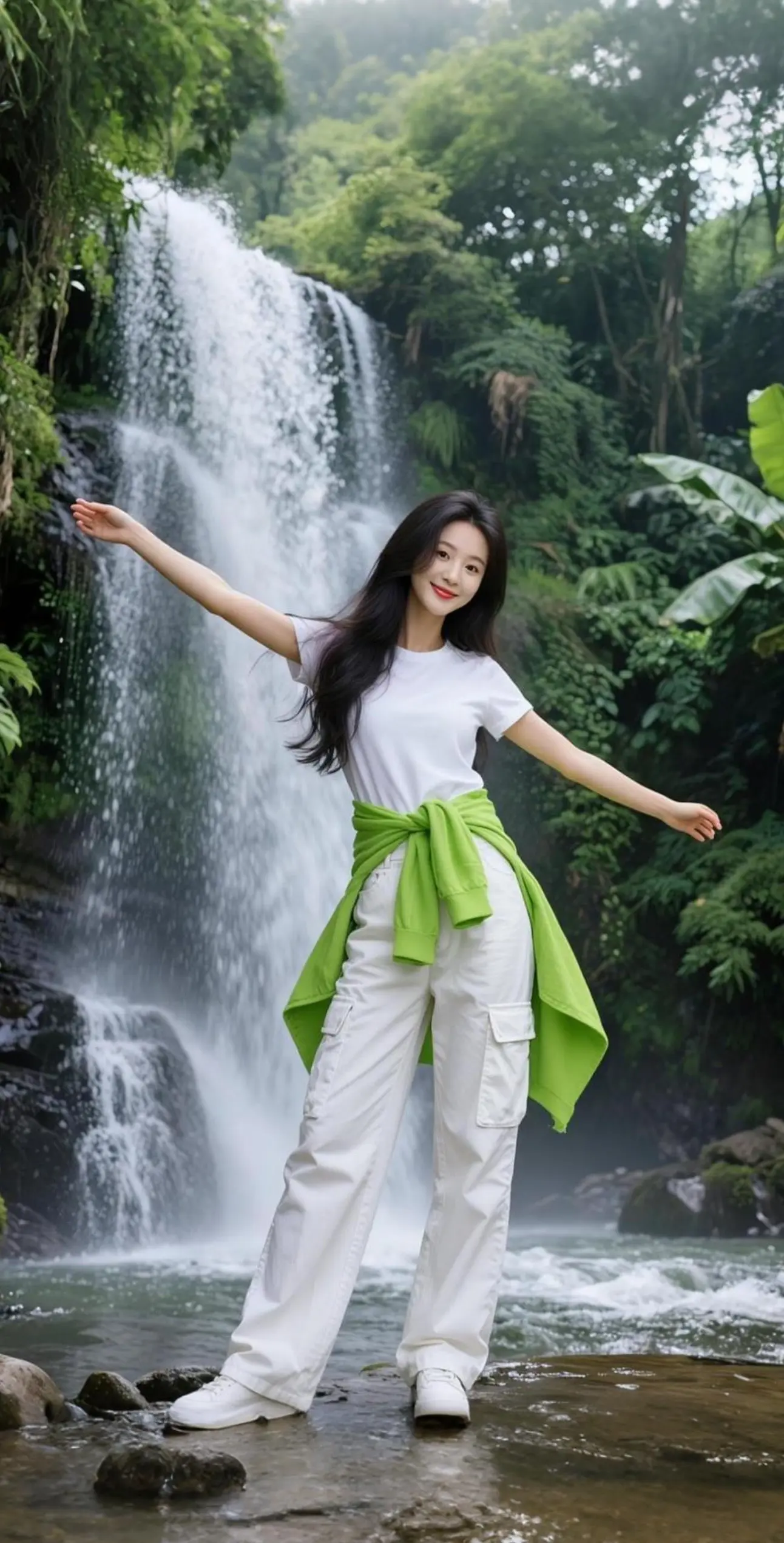 AI雨林清新写真 随变ai随便玩