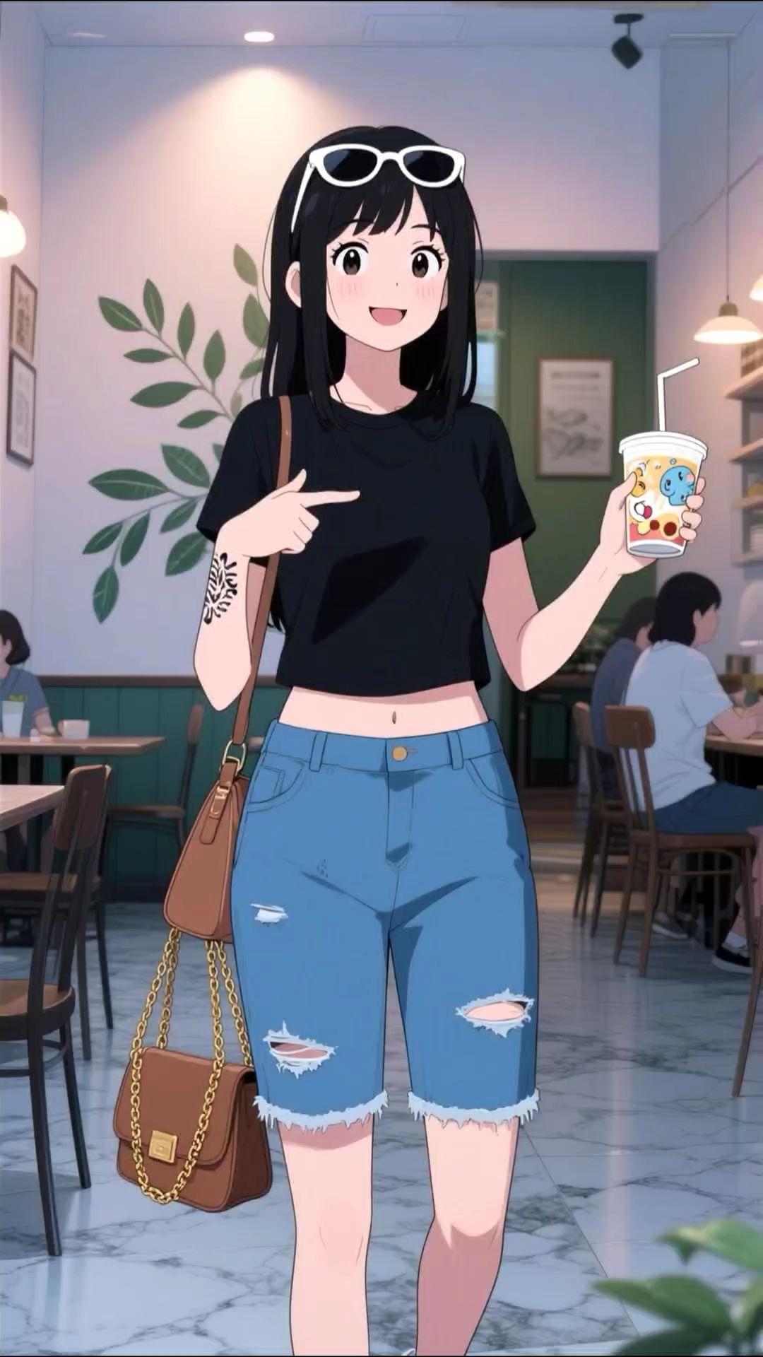 这条牛仔短裤穿着舒服又百搭！做工质量都超好！赶紧安排上！