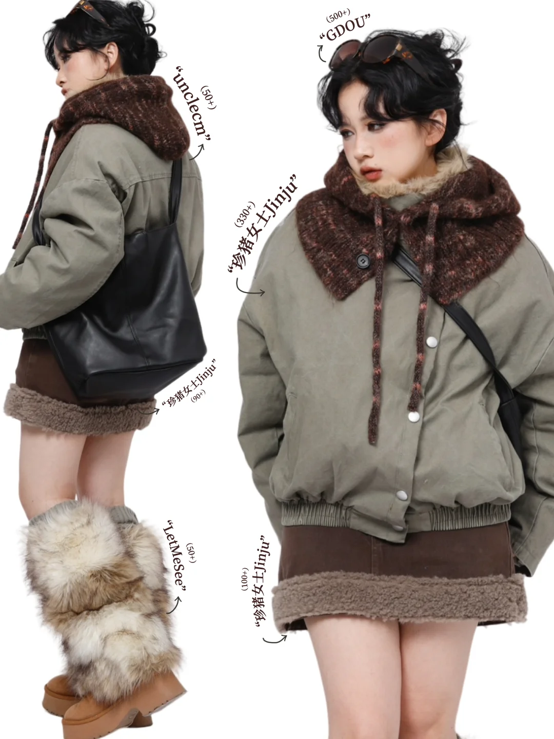 艺术生穿搭*📗流浪系少女复古叠穿looook