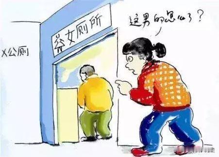 “法不能向不法让步！”陕西富平，一男子在KTV里喝得晕头转向，一撩门帘扎进女厕所