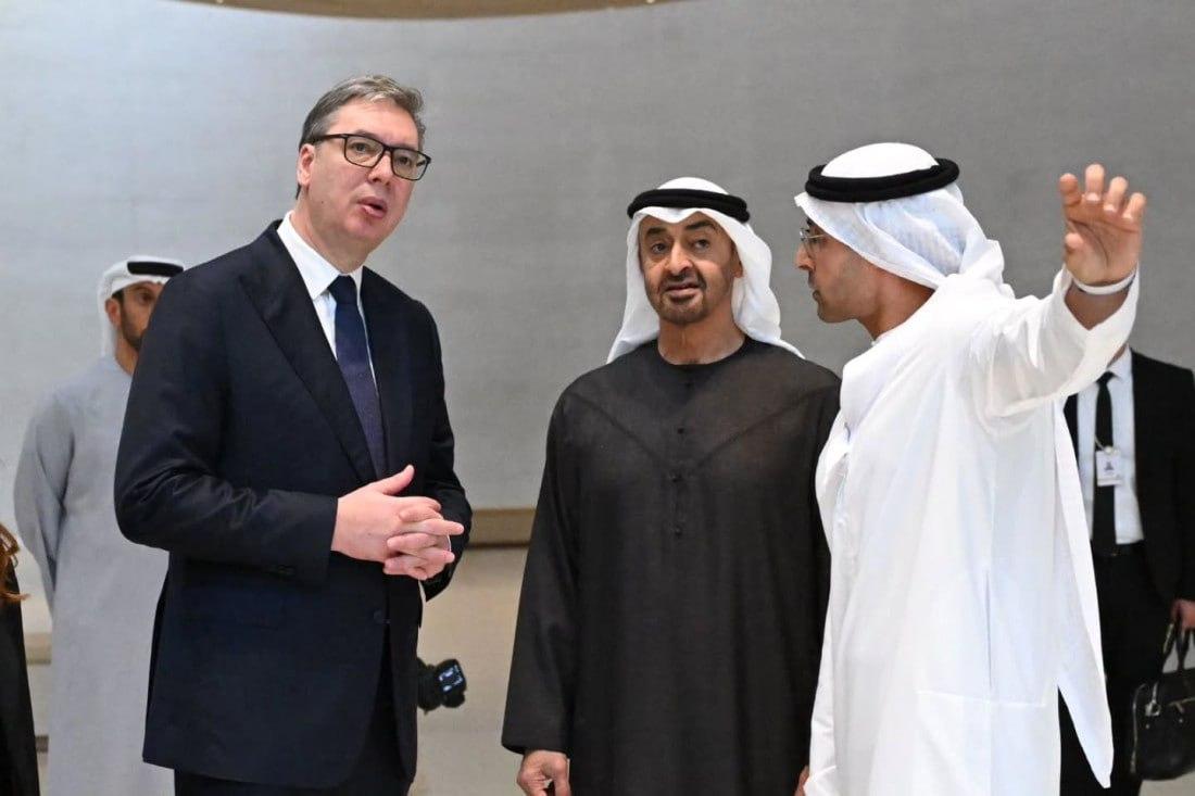 塞尔维亚总统武契奇今日与阿联酋总统穆罕默德·本·扎耶德会面，敲定两国深度合作大方