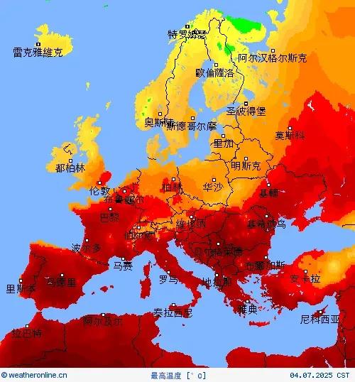 2025年夏天，热浪再次席卷欧洲。
6月以来，多国气温持续突破40摄氏度，夜间也