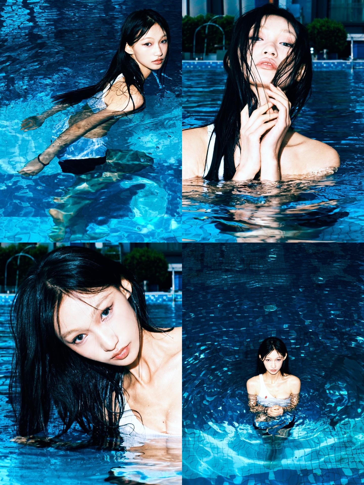 水中的奥夫娜。那蓝色似乎在诉说着一种故事
MODEL
