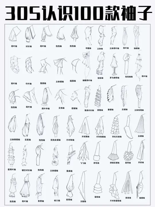 30S认识100款袖子