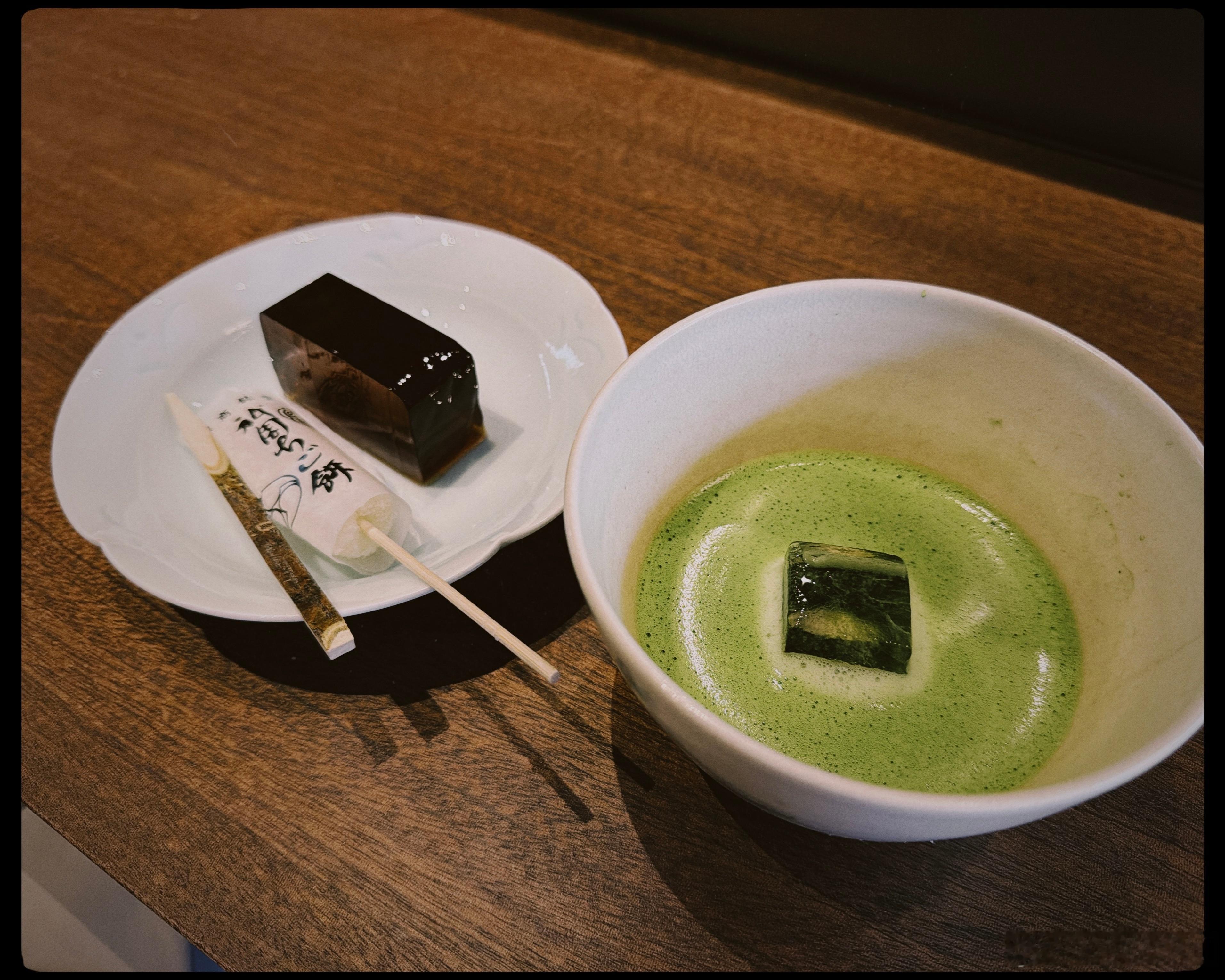⬅️⬇️吃的东西➡️吃完之后的我抹茶 日本·京都竹田郵便局
