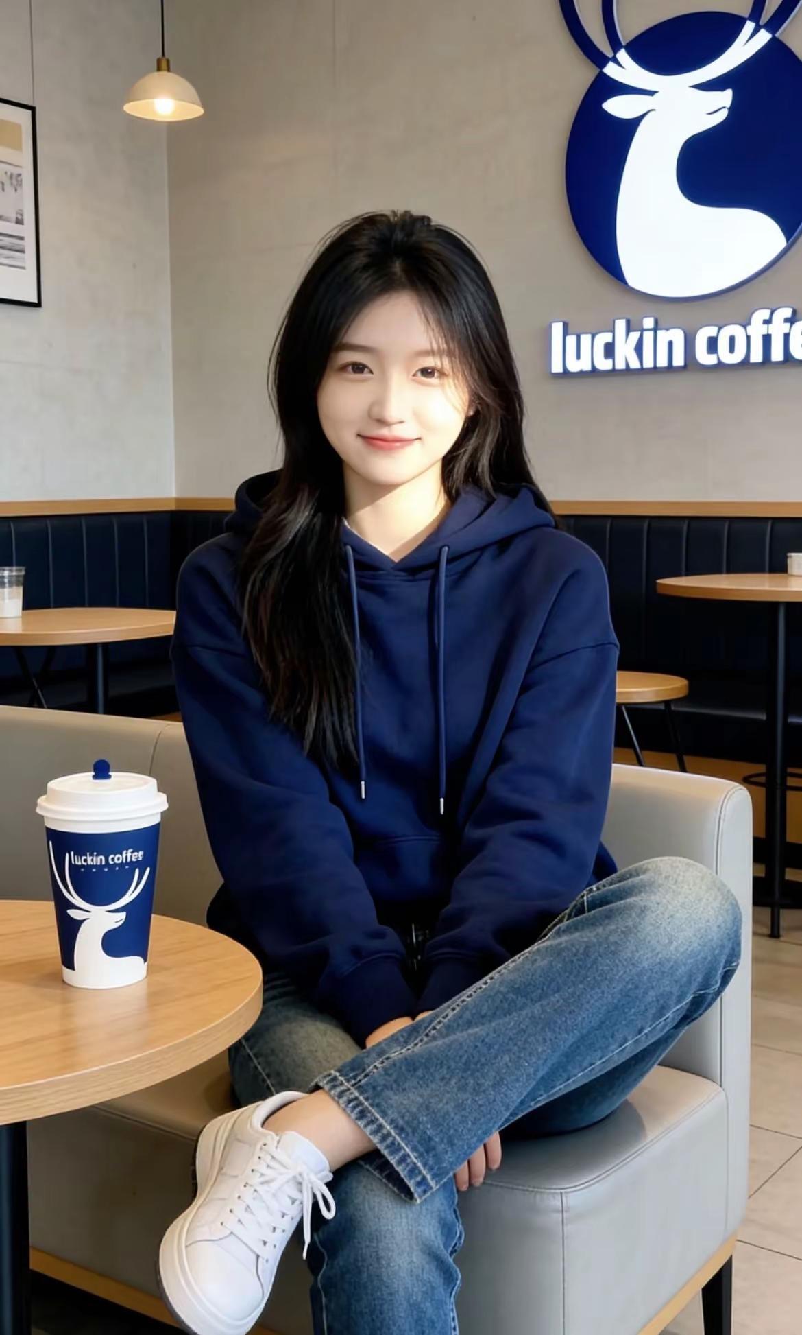 神秘女子连续四天出现在瑞幸，点的都是同款。咖啡 喝咖啡 日常生活 街拍穿搭