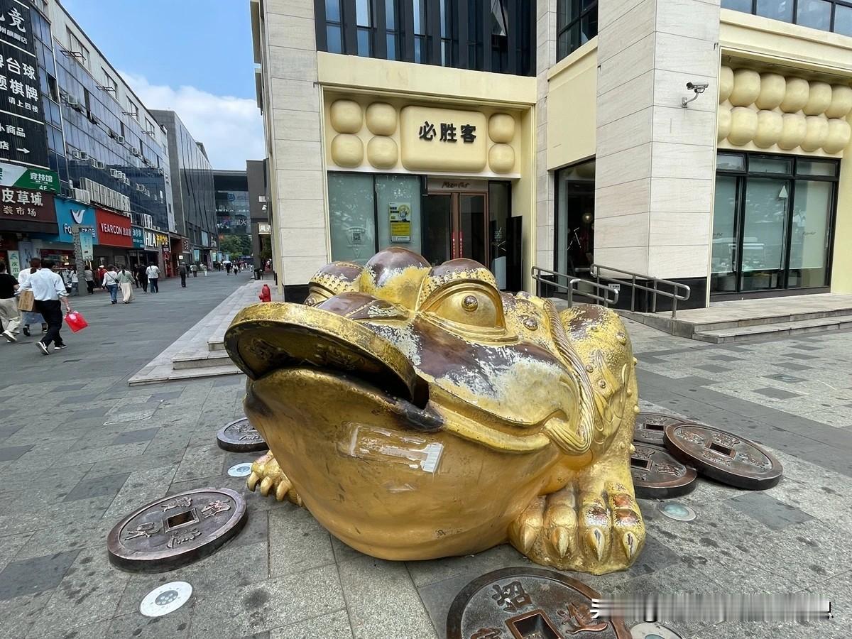 湖州爱山广场
这个“包浆金蟾”我家的娃
也贡献了一把力量哈哈哈每次去衣裳街
都在