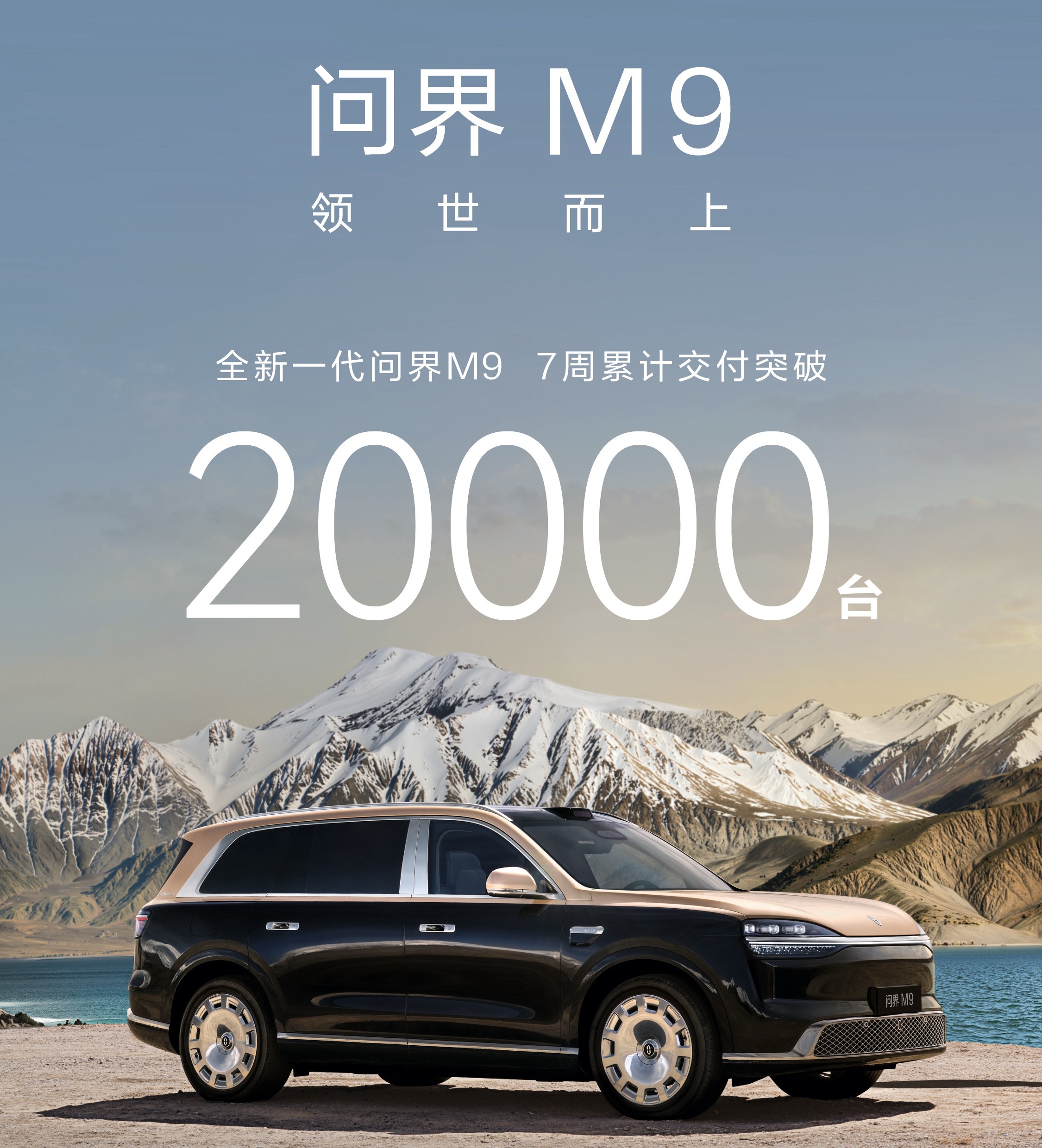 问界M9 7周交付2万台，均价50万+的车，7周卖掉2万台，比很多20万的家用车