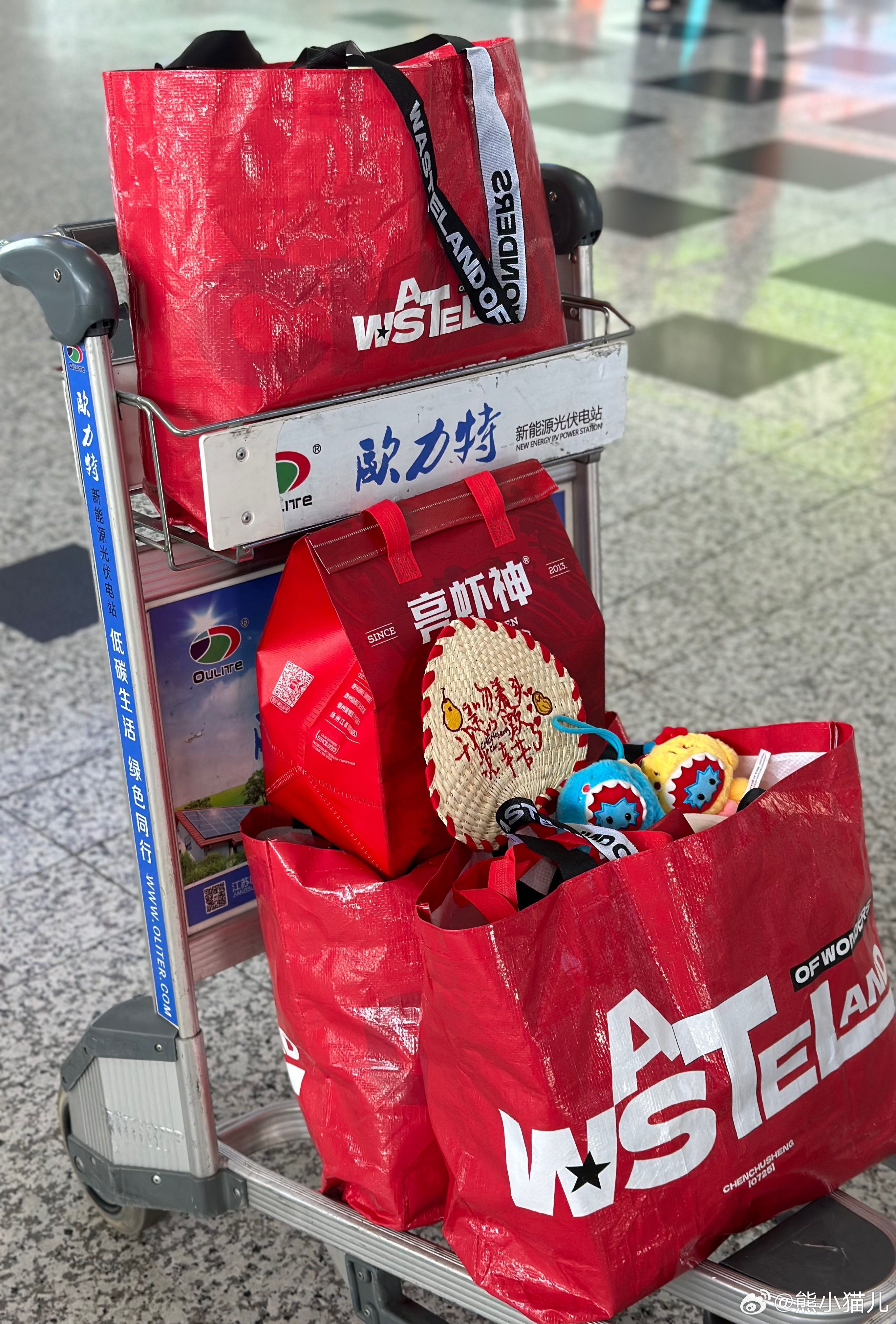 新编织袋超级实用，们广东人很能提东西了 ​​​
