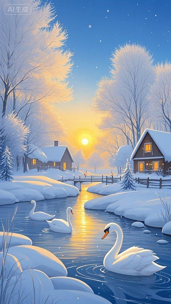 最近受寒潮影响，多地都迎来了降雪，雪景美得像画一样。
1月26日的河北省遵化市，