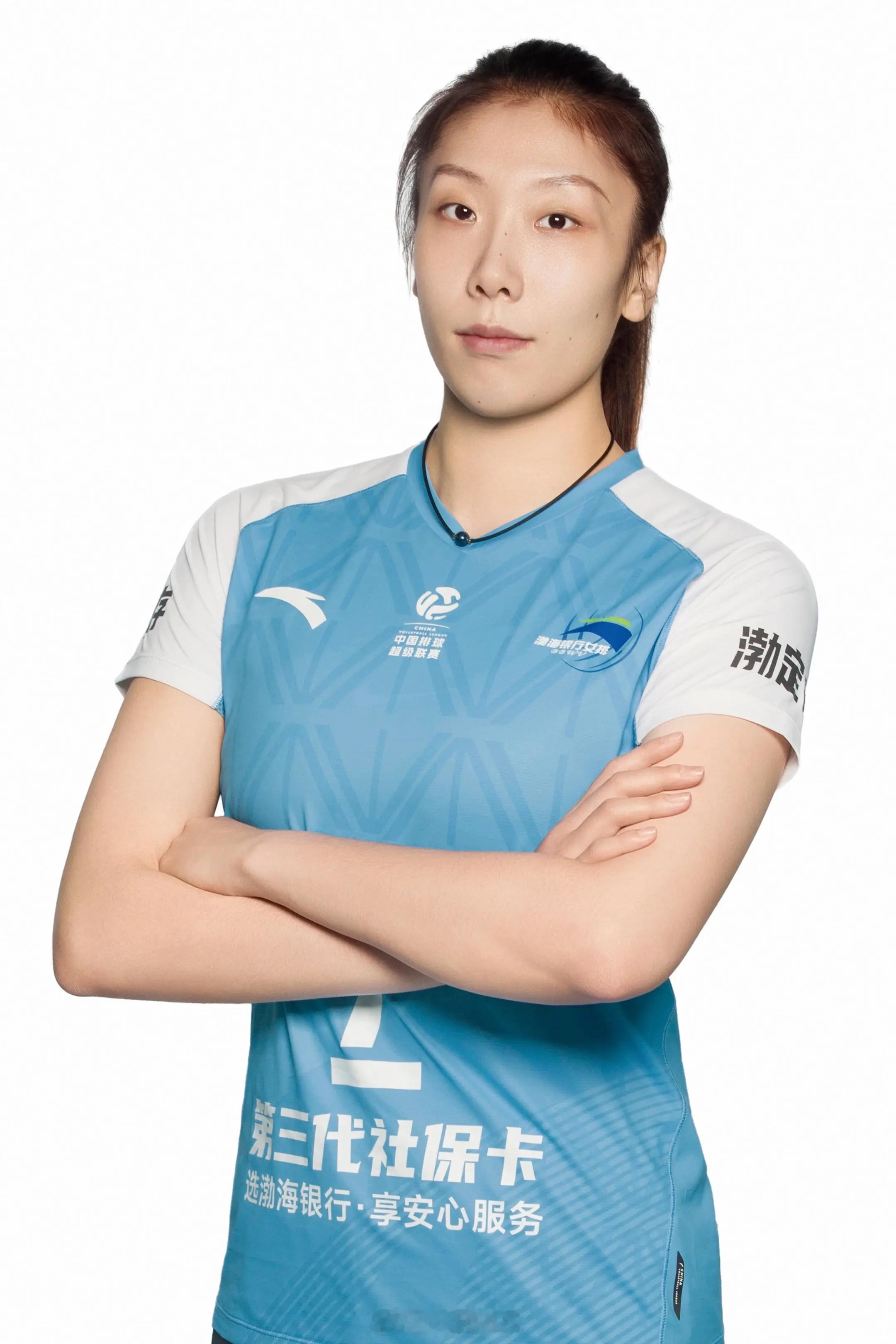 2025-2026中国女排超级联赛 天津渤海银行女排队员定妆照（来源：组委会）。