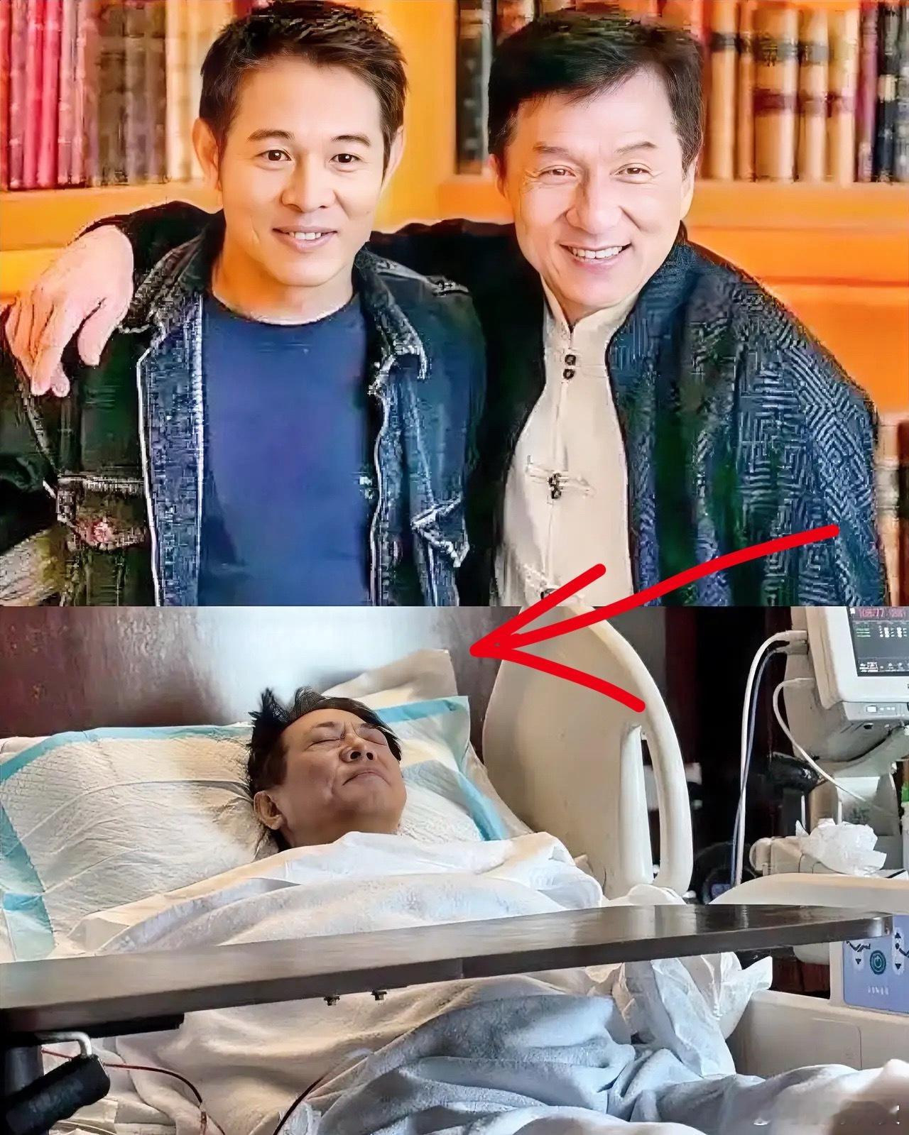 这估计是李连杰最不想看到的一张照片吧同样是著名的武打明星，他和成龙的差距也太大了