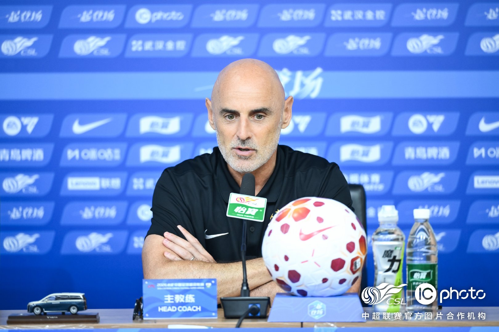 2026怡宝中超联赛 第23轮武汉三镇vs上海海港 赛前新闻发布会，主教练穆斯卡
