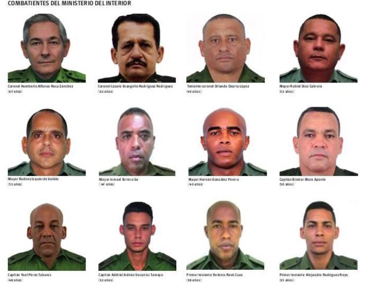 难怪古巴卫队保护不了马杜罗！

古巴官方公布32名牺牲人员信息后，很容易就能发现