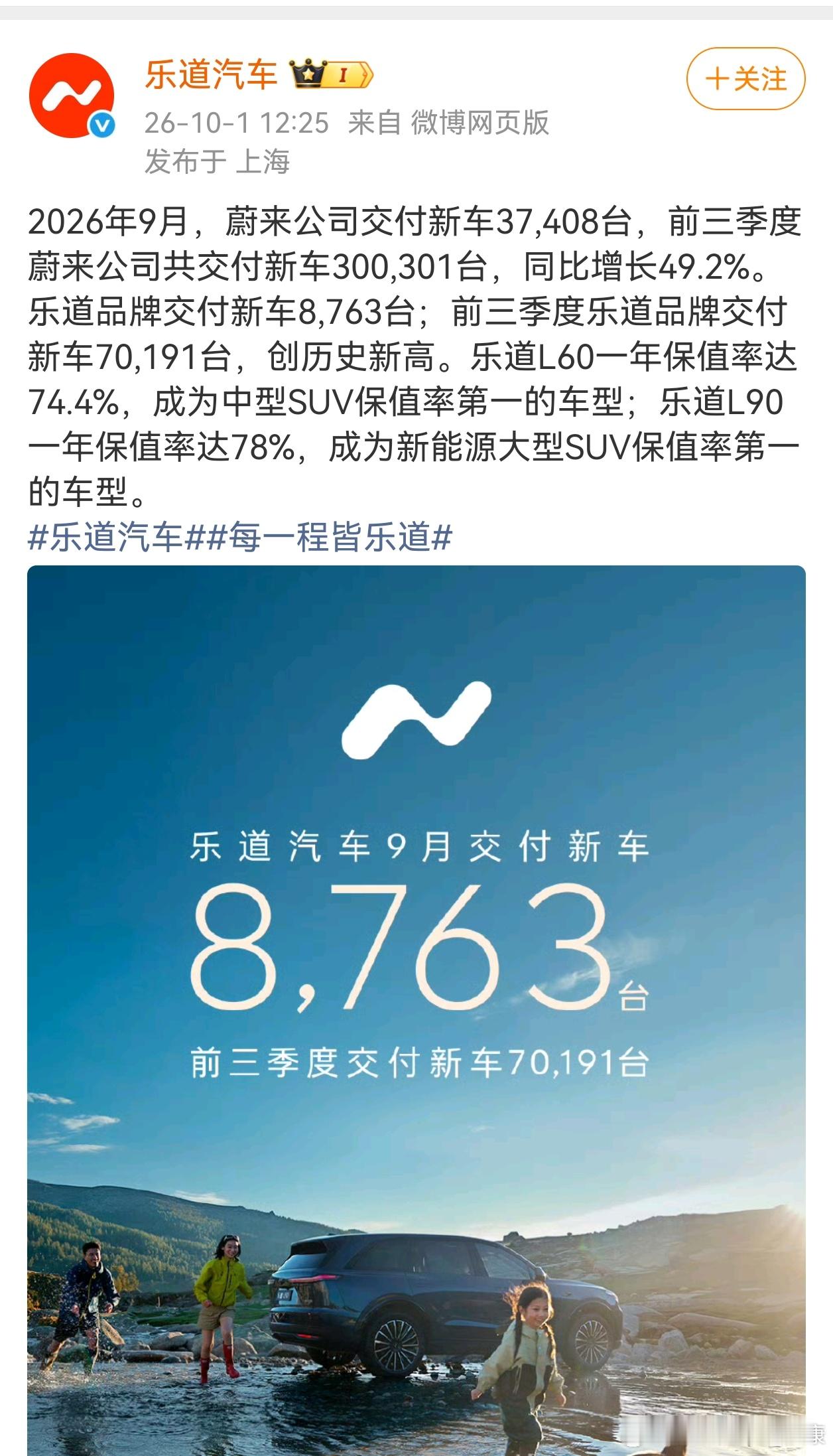 乐道单价低，必须卖得比蔚来多，这品牌才有存在意义。 ​​​