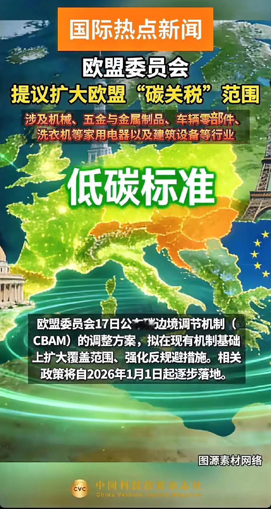 聂枫 欧盟碳关税扩围至180种产品？绿色壁垒下的博弈与破局
2026年新年伊始，