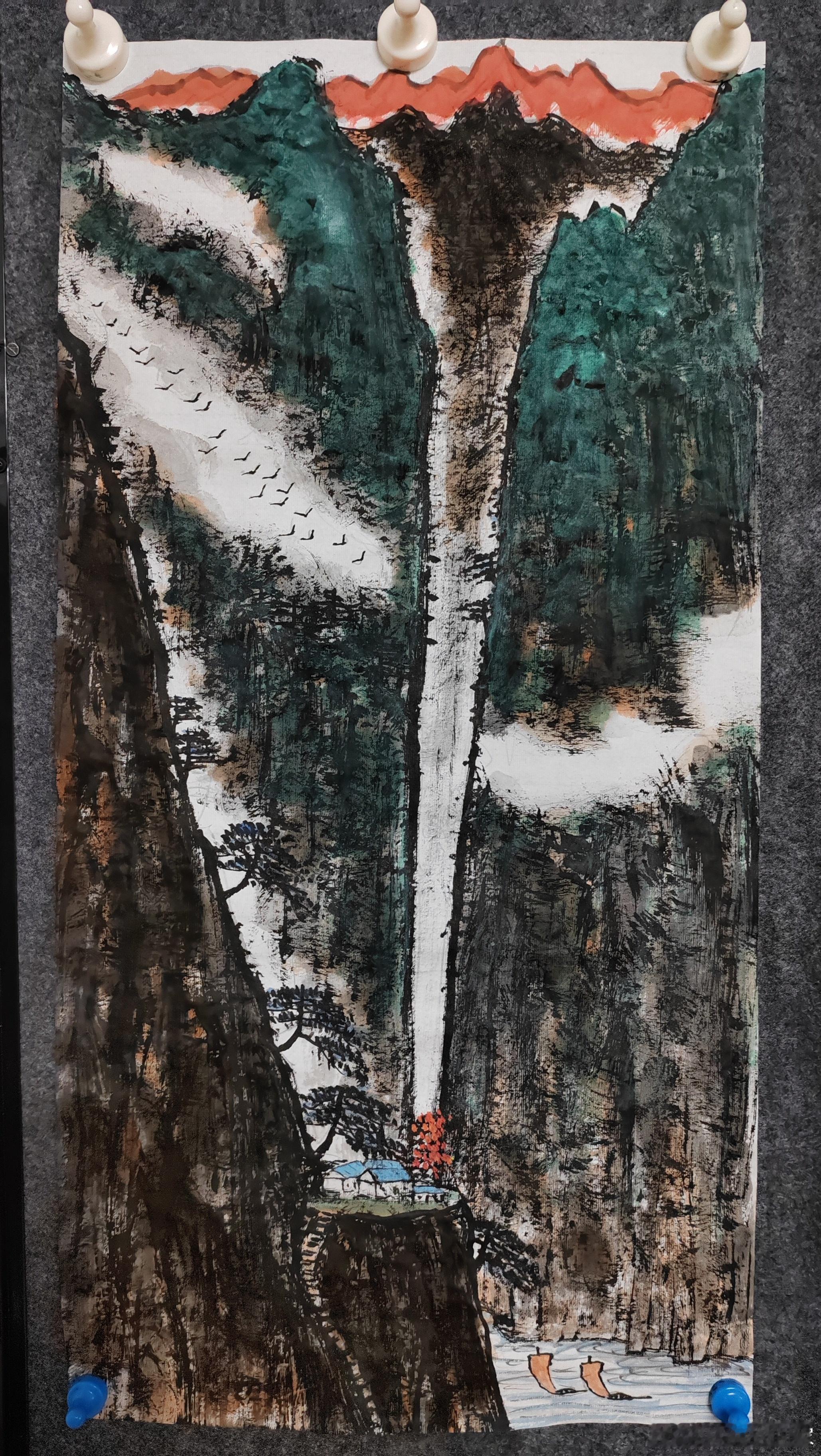 长江三峡写生作品 