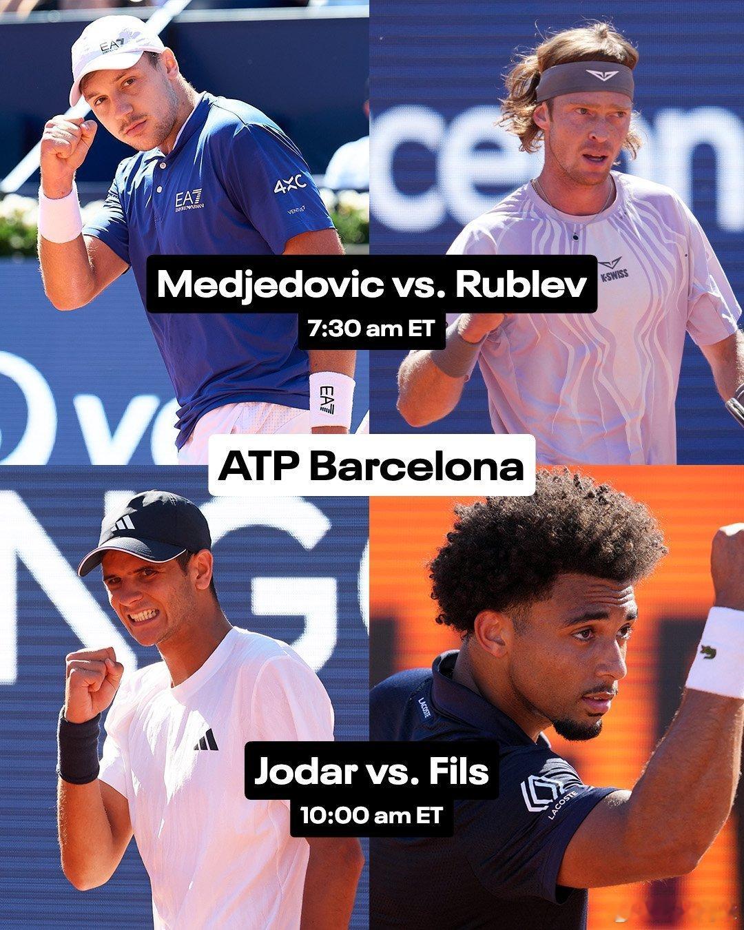 今日男单500赛事👇ATP500慕尼黑半决赛19：30，🇩🇪兹维列夫vs科