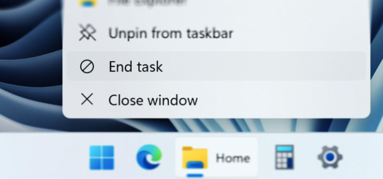 Windows 11 Moment 4 更新的“结束任务”功能建议大家不要忘记使
